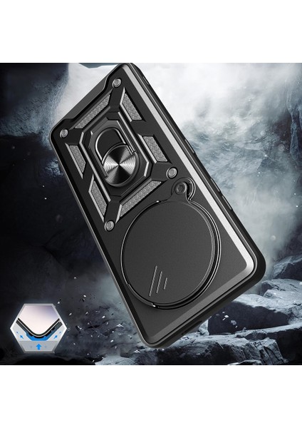 Xiaomi Redmi Note 14 Pro 4g Kılıf Magnetik Standlı Kamera Korumalı Sürgülü Kapak fırsatları