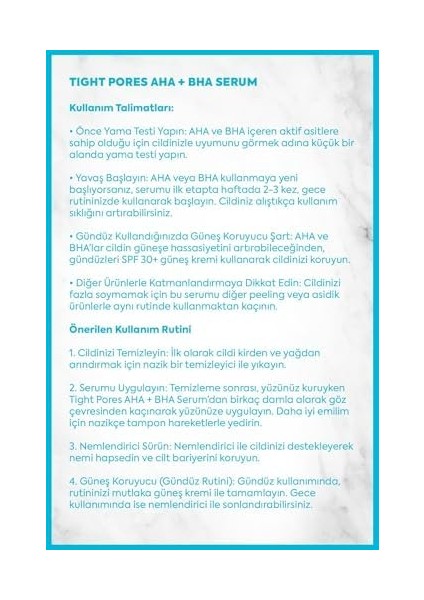 Inkorea Gözenek Sıkılaştırıcı Aha + Bha Serum - Tight Pores Aha + Bha Serum