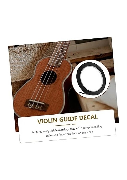 Yapışkanlı Keman Gamı ​​çıkartmaları 1 Rulo Perde Bandı Keman Öğrenme Aracı Için Parmak Kılavuzu modelleri
