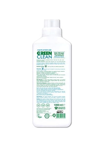 U Green Clean Çok Amaçlı Yüzey Temizleyici 1 Litre fiyatları