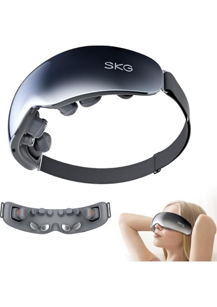 Skg E7 Göz Masaj Aleti, Isıtma ve Titreşim Fonksiyonlu, Şakak ve Göz Çevresi Masajı, Bluetooth Müzik Desteği, Taşınabilir Tasarım, 2.5 Saat Kullanım – Resmi Distribütör Garantili fiyatları
