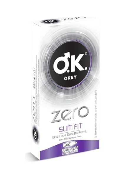 Okey Zero Slim Fit 10'lu Prezervatif