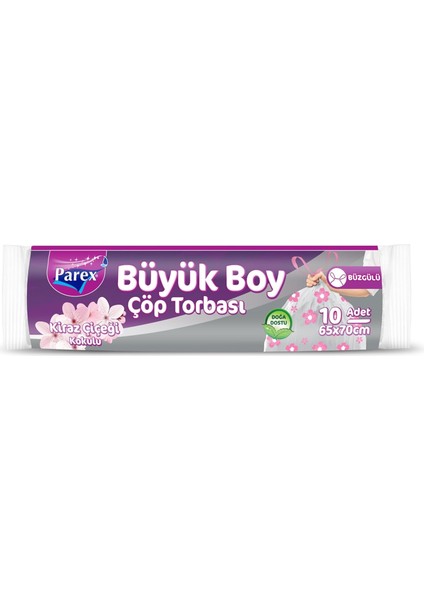 Parex Kokulu Büzgülü Büyük Boy Çöp Poşeti 10LU