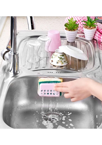 Seahome Süper Sünger Matik - Bulaşık Süngeri Sünger Askısı - Vantuzlu Sünger Matik ISG-128 modelleri