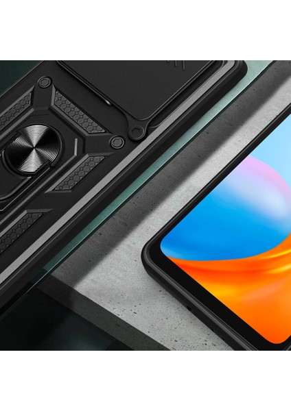 Xiaomi Redmi 13 4g Kılıf Magnetik Standlı Kamera Korumalı Sürgülü Kapak