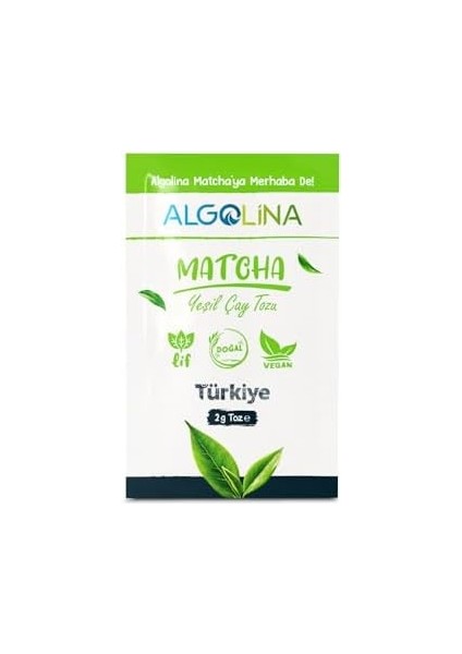 Algolina Matcha Çayı 30'lu Saşe (60 Gr) - Katkısız Maça Tozu modelleri