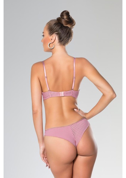 Pembe Dekolte Sütyen ve Külot Takım fiyatları