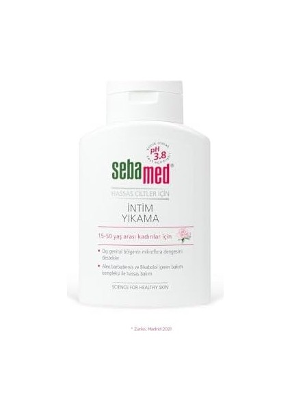 Sebamed Intim Yıkama Jeli - Hassas Ciltler Için Ph 3.8 Dış Genital Bölge Temizleyici Intim Bakım Ürünü 200ML