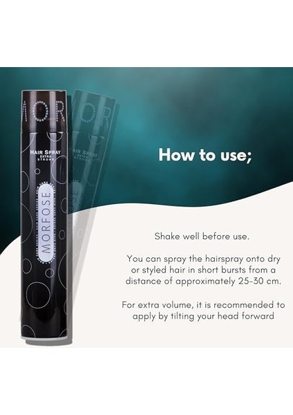 Morfose Saç Spreyi Extra Strong Siyah 400 Ml-Ekstra Güçlü Kalıcı Tutuş fiyatları
