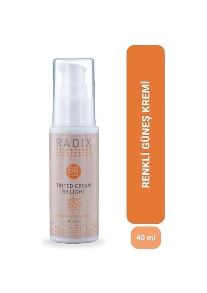 Radix Tinted Krem Bb Light Spf 50 40 ml