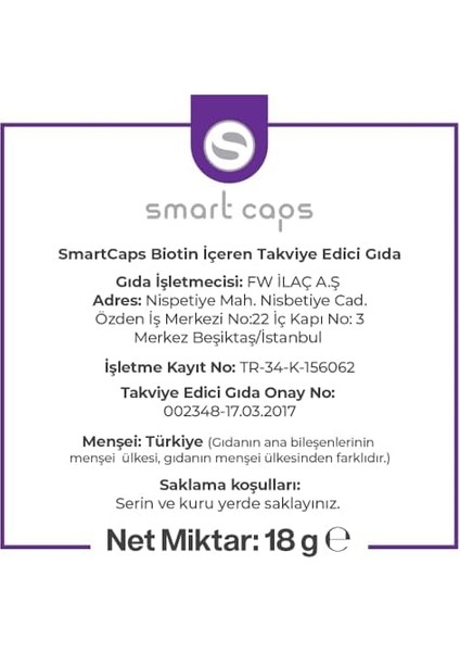 Smartcaps Biotin 2500