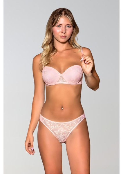 Pudra Straplez Sütyen ve Külot Takım fiyatları