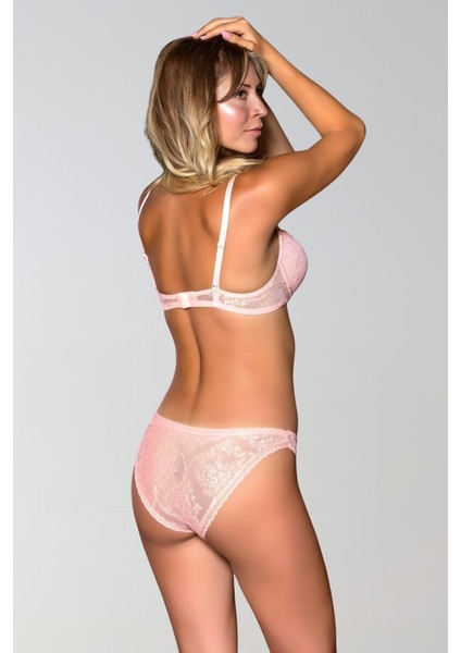 Pudra Straplez Sütyen ve Külot Takım modelleri