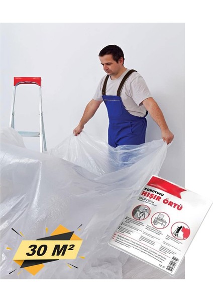 Hışır Örtü Eşya Zemin Koruma 30 M² (4x7.5 Metre)