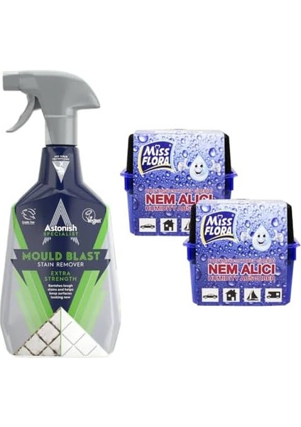 Astonish Küf Temizleyici 750 ml + 450 G Nem Alıcı 2 Adet