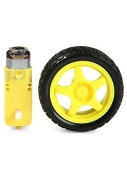 6V 250 Rpm Motor ve Tekerlek Seti fiyatları