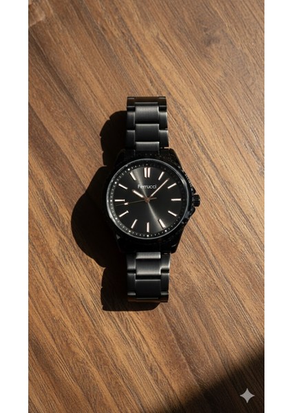 Erkek Kol Saati Siyah Renk, Siyah Kadran - Şık Metal Kordon, 2 Yıl Garantili fiyatları