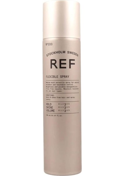 Ref Stockholm Ref Çok Yönlü Esnek Saç Modelleri Için Sabitleyici Sprey 300 ml