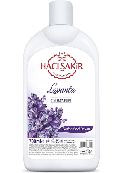 Hacı Şakir Lavanta Dinlendirici Bakım Sıvı El Sabunu (700 Ml) modelleri
