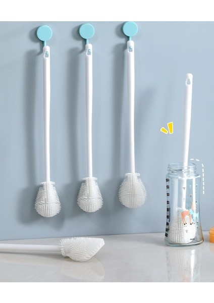 Kavanoz ve Biberon Yıkama Fırçası Silikon Beyaz (4940) fiyatları