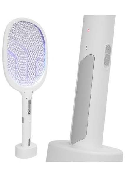 Güncelçarşı Type-C Şarjlı Uv Işıklı Sinek Raketi 1200MAH 3000V Çıkış Dik Durabilen Uv Mor Işıklı Elektrikli Raket Sinek Öldürücü, Asonic AS-A25 modelleri