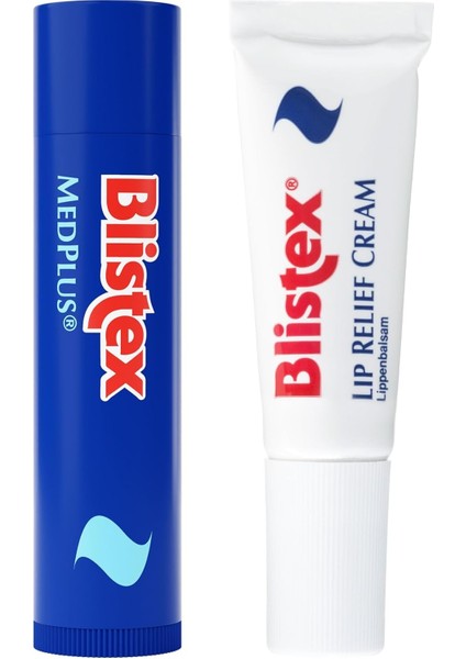 Blistex Medplus Stick Kuru ve Çatlamış Dudaklara Onarıcı ve Ferahlatıcı Dudak Bakım Kremi ve Lip Relief Kuru ve Çatlamış Dudaklara Onarıcı ve Rahatlatıcı Dudak Bakım Kremi Spf 15