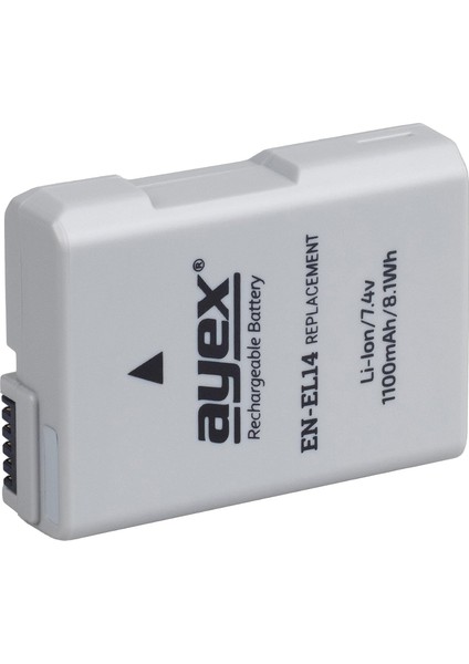 EN-EL14 Batarya, D3300, D3200, D5100, D5200, P7100, P7700 ile Uyumlu