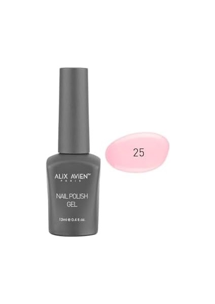 Alıx Avıen Uv Kalıcı Bebak Pembe Jel Oje 25 - Gel Polish - 12 ml