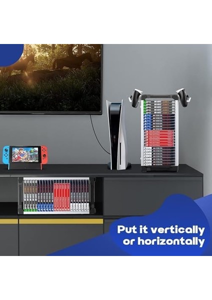 Oyun Depolama Kulesi 23 Kapasiteli Oyun Standı Rafı Ps5/ps4/xbox One/xbox 360/XBOX Serisi X/s/switch Oyun Kutuları TY-2847 fiyatları
