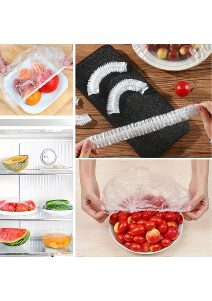 100 Adet Tazeliği Koruyan Tencere ve Tabak Bonesi Çok Amaçlı Kullan At Tabak Bonesi (4940) fırsatları