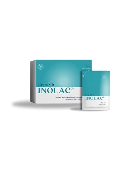 Creavit Vitamin Inolac® Inositol, Alfa-Laktalbümin, Folik Asit ve Krom Içeren Takviye Edici Gıda, 30 Saşe fiyatları
