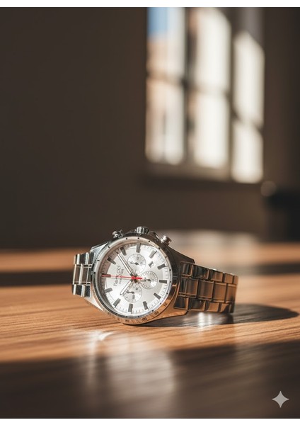 Erkek Kol Saati Gümüş Renk, Metalik Kadran - Şık Metal Kordon, 2 Yıl Garantili fiyatları