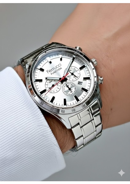 Erkek Kol Saati Gümüş Renk, Metalik Kadran - Şık Metal Kordon, 2 Yıl Garantili modelleri