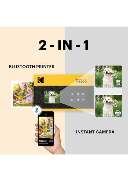 Mini Shot 2 Era - Fotoğraf Makinesi + Anında Baskı Fotoğraf Yazıcısı 5.34X8.64 cm (Kredi Kartı Boyutunda Baskı) 4pass Baskı Teknolojisi fiyatları