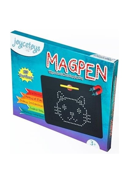 Magpen - Siyah (Mıknatıslı Kalemli, Metal Boncuklu Çizim Tableti) fiyatları