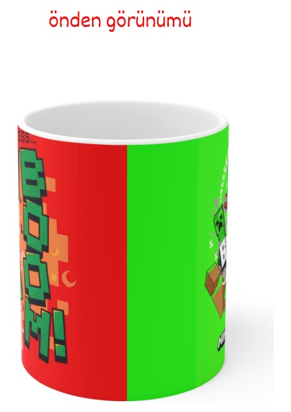 Mine-Craft "boom" Baskılı Canlı Renkli, Porselen, Kupa Bardak fırsatları