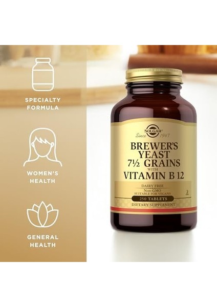 Solgar Brewers Yeast With Vitamin B12 250 Tablet