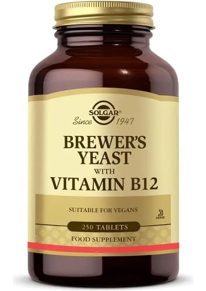 Solgar Brewers Yeast With Vitamin B12 250 Tablet modelleri