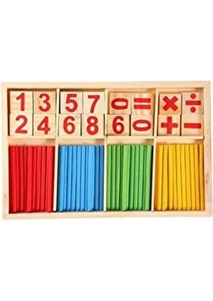 Pasajdanal Matematik Oyun Çubukları Eğitici Ahşap Set 6+ Yaş Erkek Çocuklar İçin