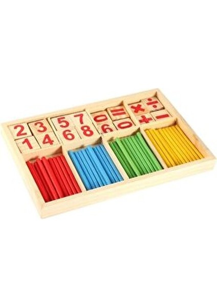 Pasajdanal Matematik Oyun Çubukları Eğitici Ahşap Set 6+ Yaş Erkek Çocuklar İçin