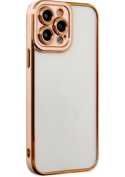 Iphone 13 Kılıf Liva Lens Silikon - Rose