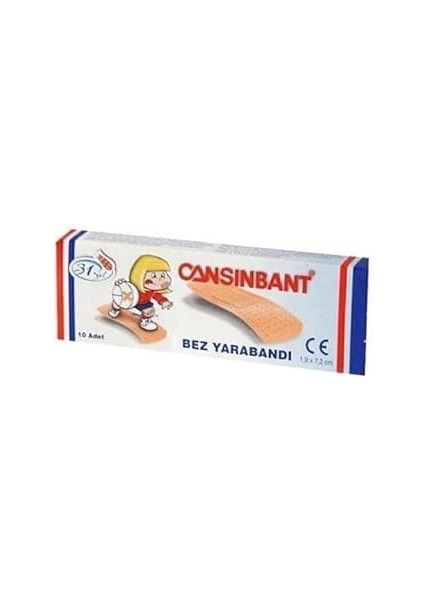 Cansın Bant Cansınbant Bez Yarabandı 10'lu 10 Paket (100 Adet)