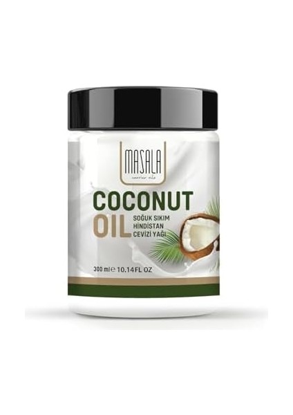 Hindistan Cevizi Yağı 300 ml - Soğuk Pres (Coconut Oil - Cold Pressed)