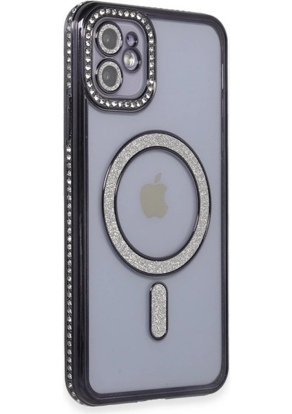 Iphone 11 Kılıf Joke Simli Magneticsafe Kılıf - Siyah fiyatları