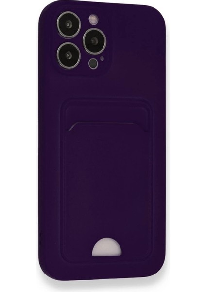 Iphone 12 Kılıf Kelvin Kartvizitli Silikon - Derin Mor