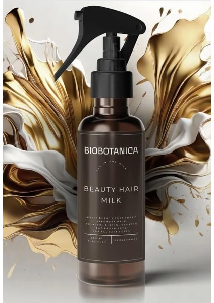 Keratin Kolajen Biotin Saç Bakım Sütü Hızlı Uzama Desteği Durulanmayan 250 ml