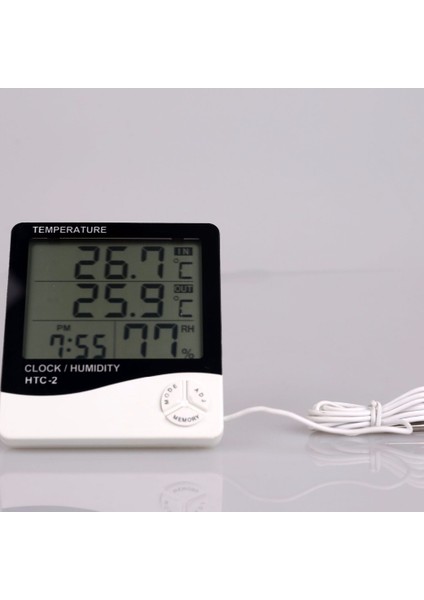 Masaüstü Iç - Dış Mekan Dijital Termometre Nem Ölçer Higrometre (4940) fiyatları