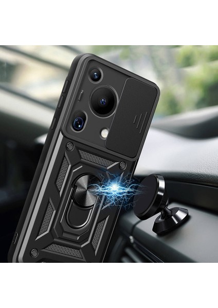 Huaweii Pura 70 Ultra 5g Kılıf Magnetik Standlı Kamera Korumalı Sürgülü Kapak fırsatları