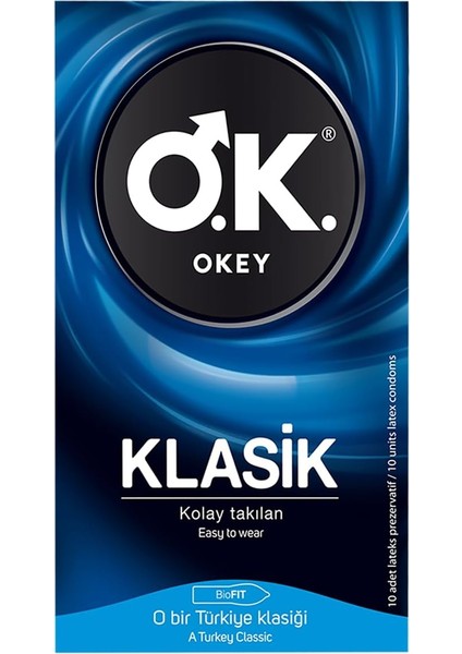 Okey Klasik Prezervatif 10 Adet