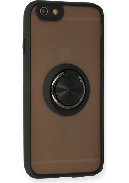 Iphone 6 Kılıf Montreal Yüzüklü Silikon Kapak - Siyah fiyatları
